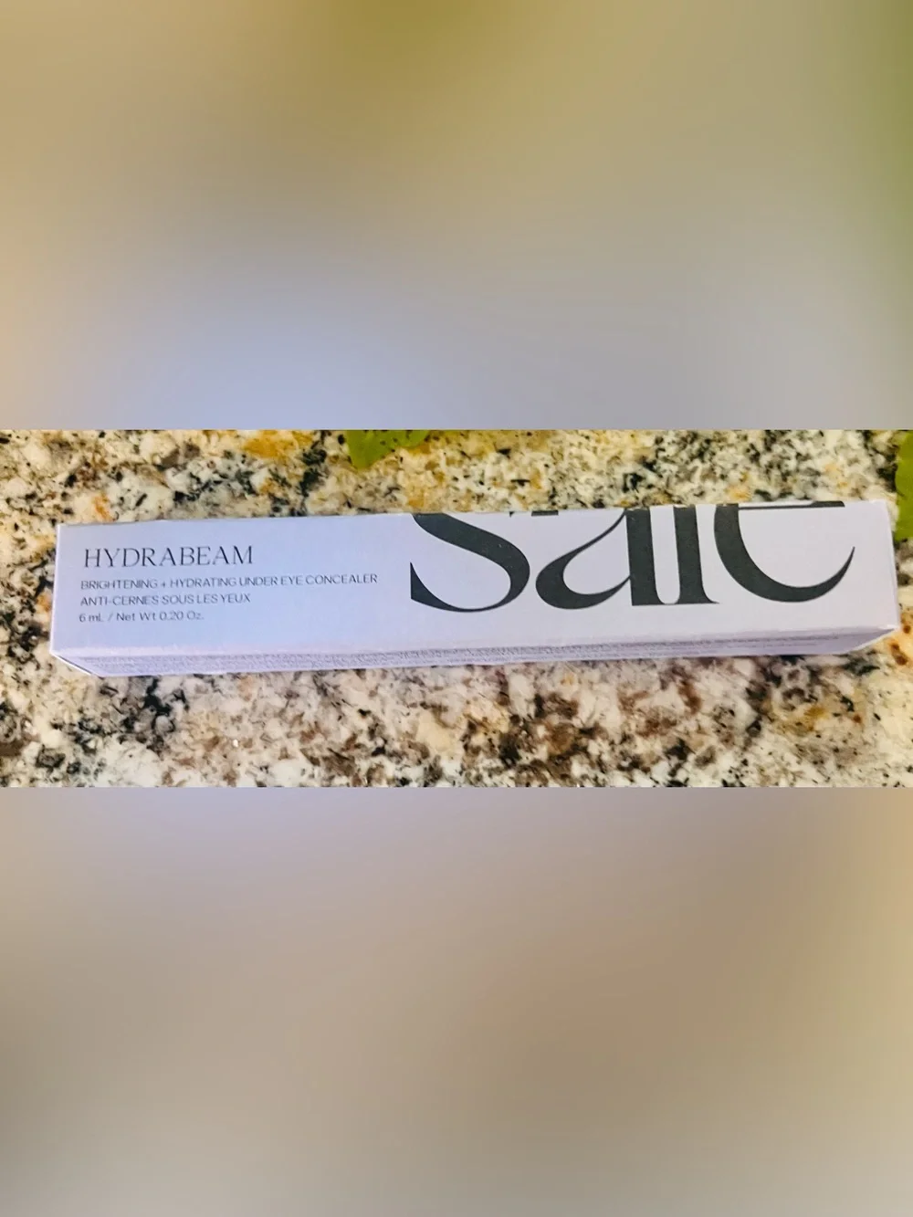 Saie Hydrabeam Makeup Concealer Under Eye Brightener with Cucumber Extract. NIB